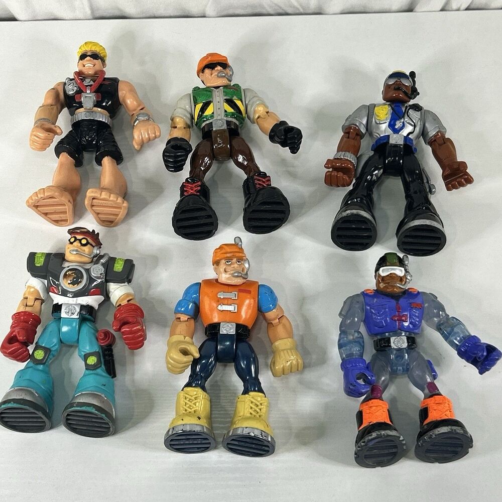 Vintage Fisher Price Rescue Heroes Lot of 6 Figures 1998/2001 - Picture 1 of 9